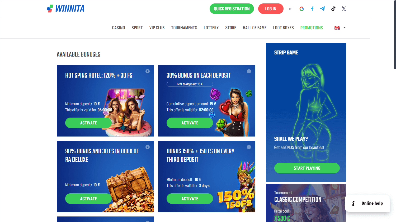 Winnita Casino Italia