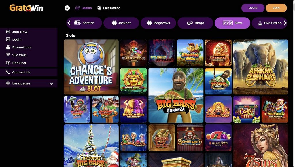 Vantaggi e recensione del casinò GratoWin 2025